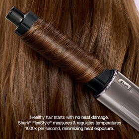 Shark FlexStyle Air Multi-Styler in action styling hair