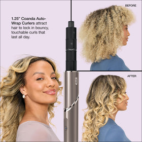 Shark FlexStyle Air Multi-Styler with styling wand and dryer in use