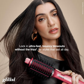 Shark Glossi 2-in-1 Hot Tool Raspberry Pink side view