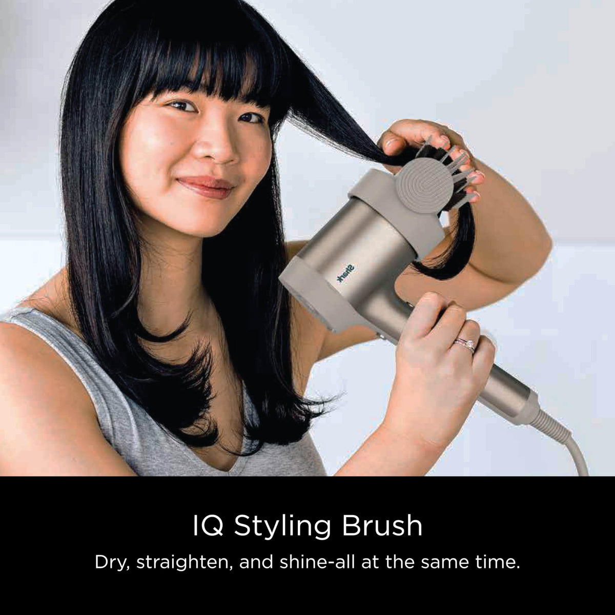 Shark HyperAIR Ionic Dryer in use on wavy hair