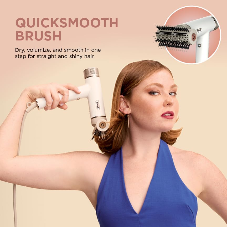 Shark SpeedStyle Hair Dryer in use on curly hair