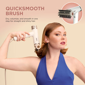 Shark SpeedStyle Hair Dryer in use on wavy hair