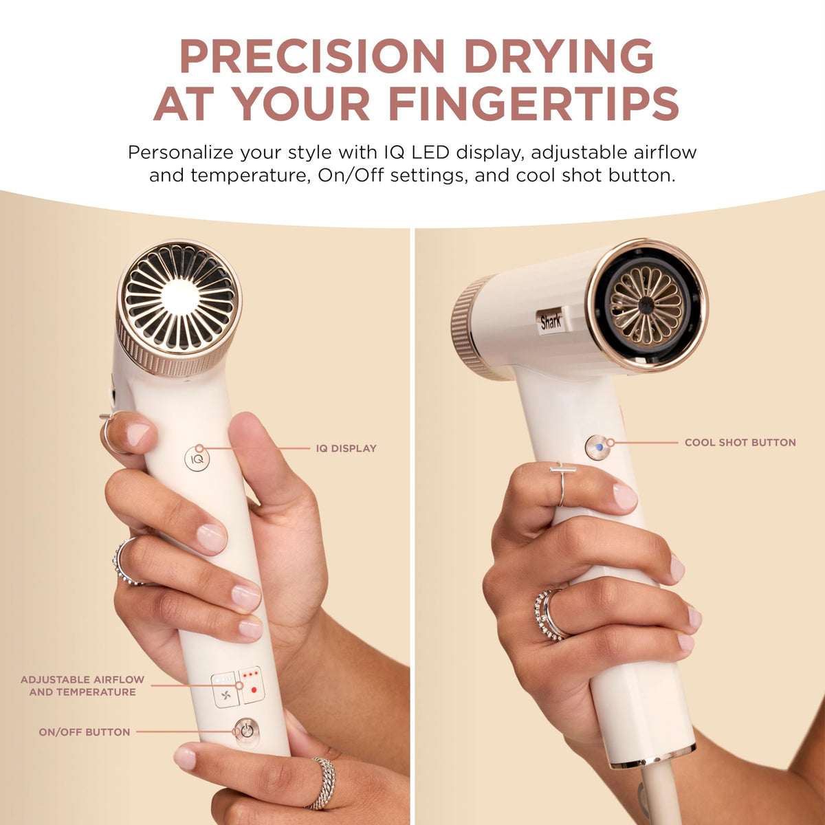 Shark SpeedStyle Ionic Hair Dryer in a bathroom setting