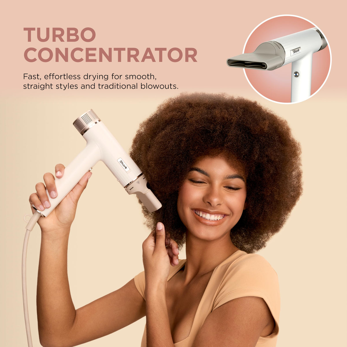 Shark SpeedStyle Ionic Hair Dryer with Turbo Concentrator attachment