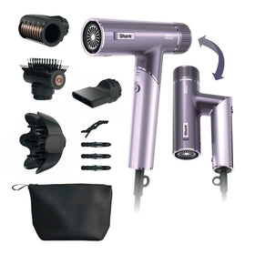 Shark SpeedStyle Pro Flex Dryer in lilac colour with Scalp Shield feature