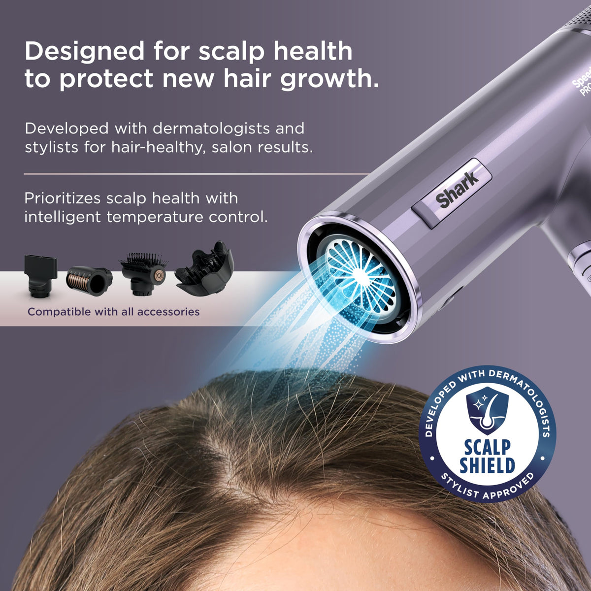 Shark SpeedStyle Pro Flex Dryer with included DefrizzFast Diffuser
