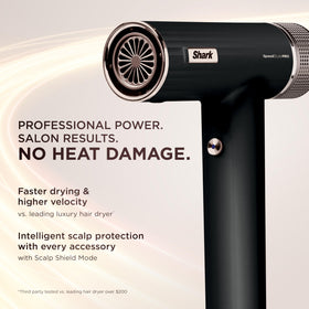 Shark SpeedStyle Pro Hair Dryer back view showcasing controls