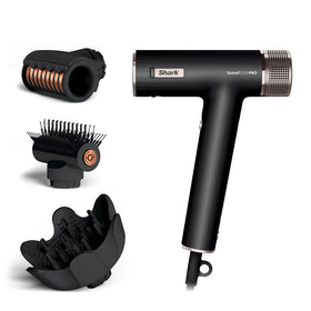 Shark SpeedStyle Pro Hair Dryer front view with Scalp Shield feature