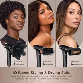 Shark SpeedStyle Pro Hair Dryer lifestyle scene in a bathroom