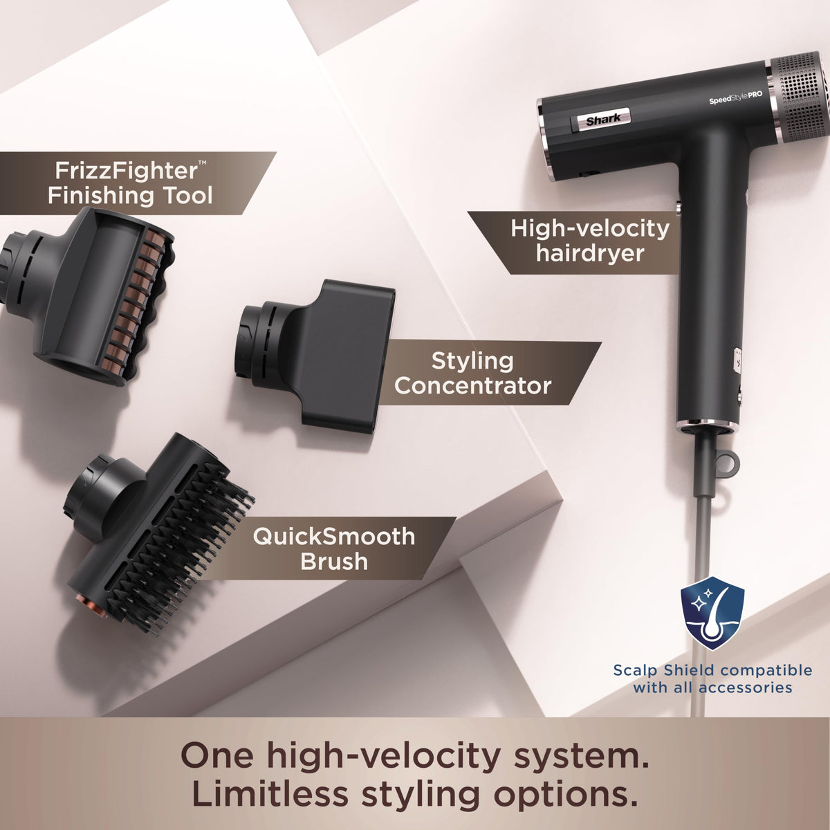 Shark SpeedStyle Pro Hair Dryer packaging and accessories