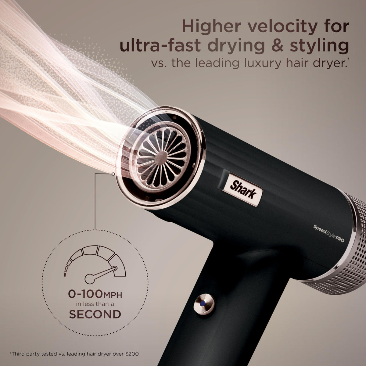 Shark SpeedStyle Pro Hair Dryer with DefrizzFast Diffuser attached