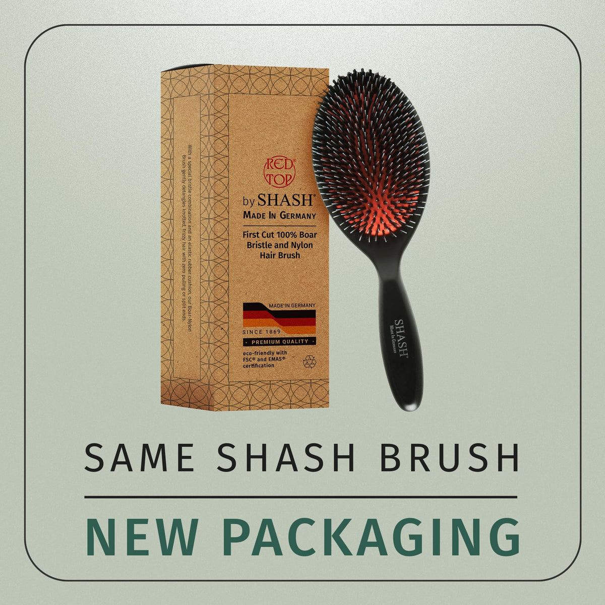 SHASH Boar Bristle Brush in a hair care setting