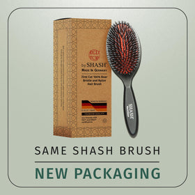 SHASH Boar Bristle Hair Brush close-up of bristles