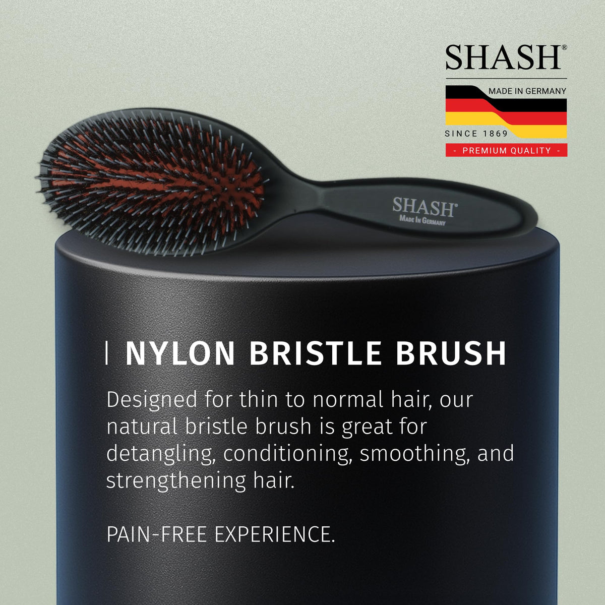 SHASH Boar Bristle Hair Brush packaging details