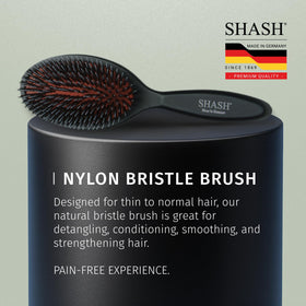 SHASH Boar Bristle Hair Brush packaging details