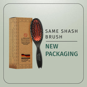 SHASH brush in lifestyle setting on a vanity