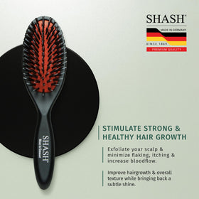 SHASH brush with hair strands for cleaning demonstration