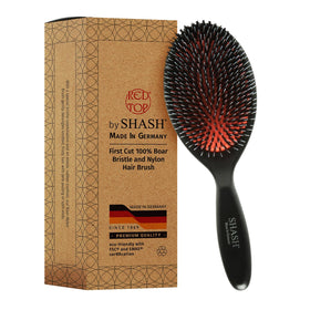 SHASH Handmade Boar Bristle Brush front view