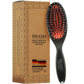 SHASH Nylon Boar Bristle Brush extra small front view