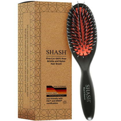 SHASH Nylon Boar Bristle Brush extra small front view