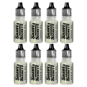 Shave Secret Shaving Oil Pack of 8 with menthol and clove scent