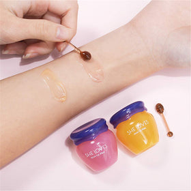 SHE LOVES Lip Mask after use showing soft lips