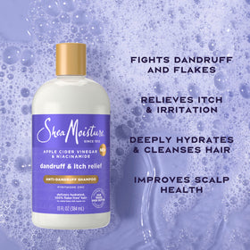 Shea Moisture Anti-Dandruff Shampoo 13oz side view