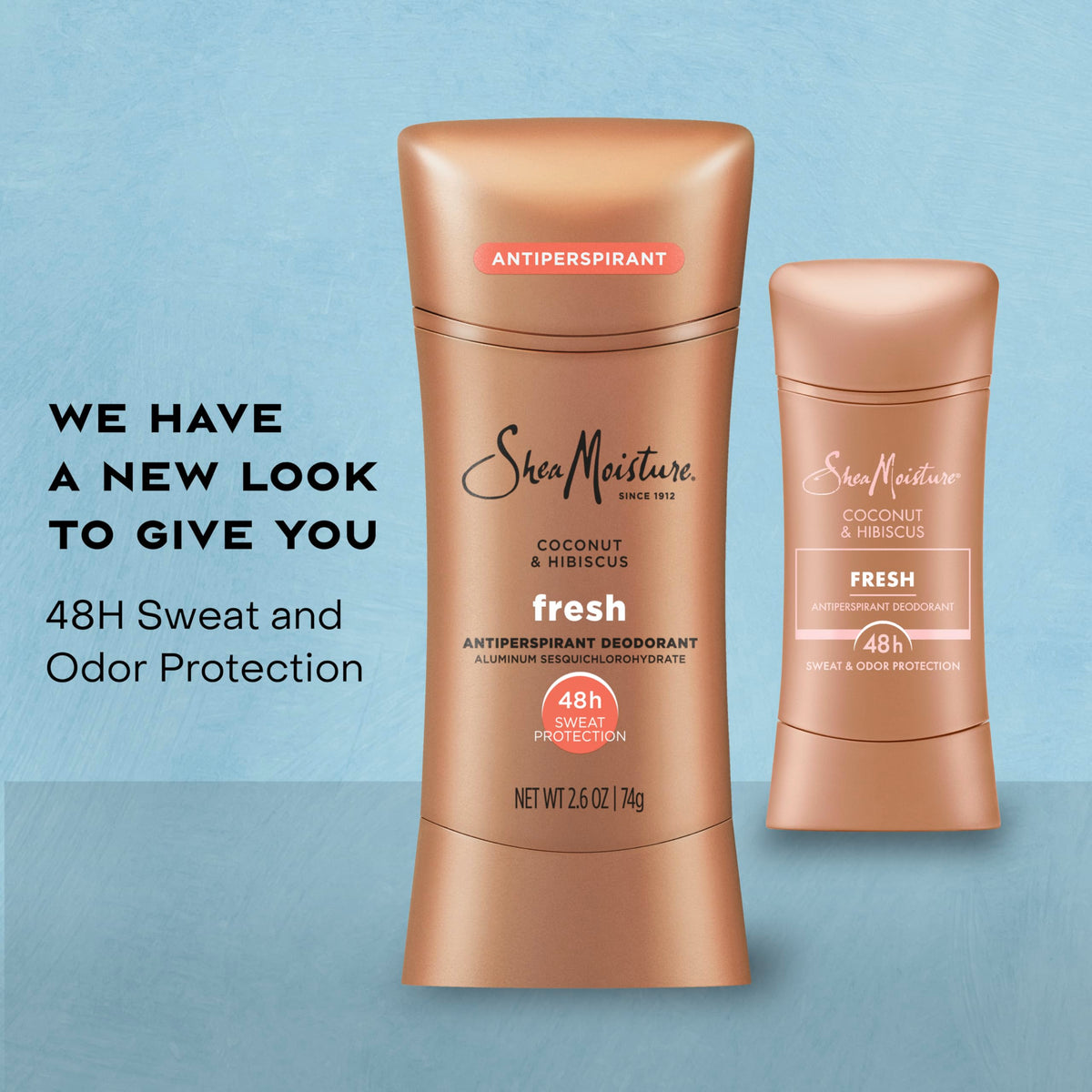 Shea Moisture Antiperspirant Deodorant Coconut & Hibiscus application on skin