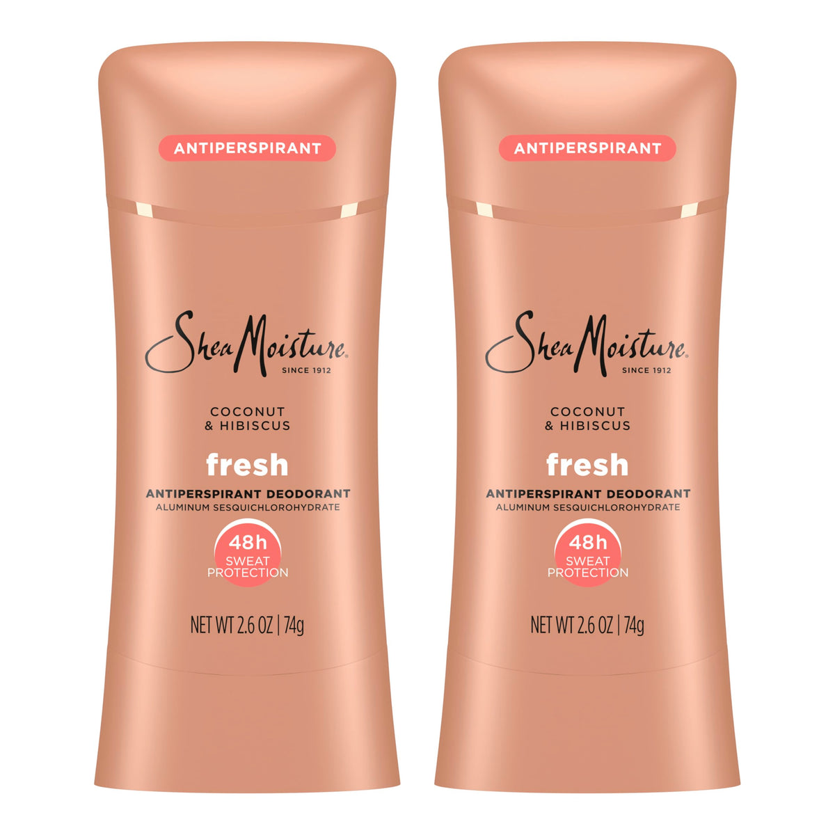 Shea Moisture Antiperspirant Deodorant Coconut & Hibiscus front view