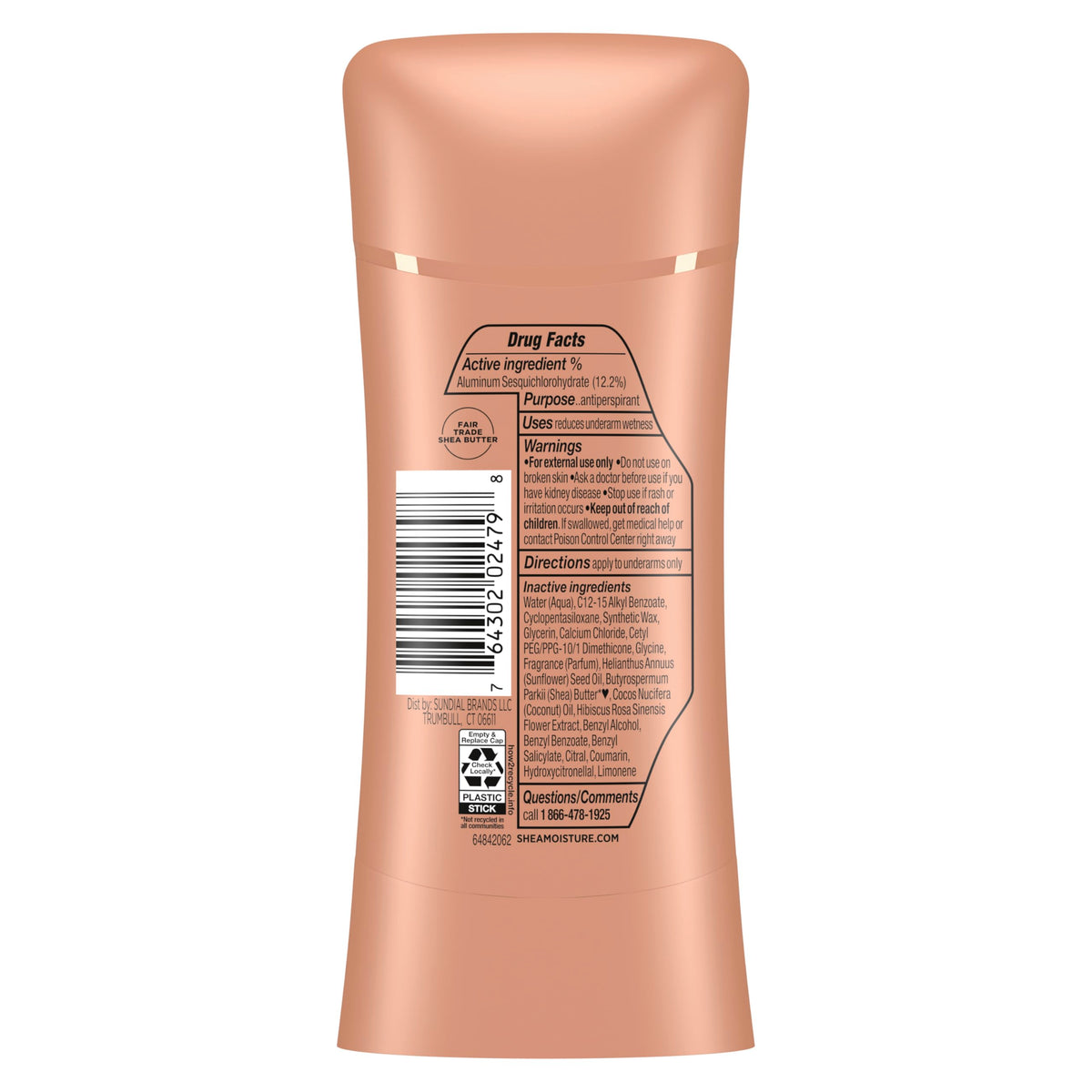 Shea Moisture Antiperspirant Deodorant Coconut & Hibiscus packaging