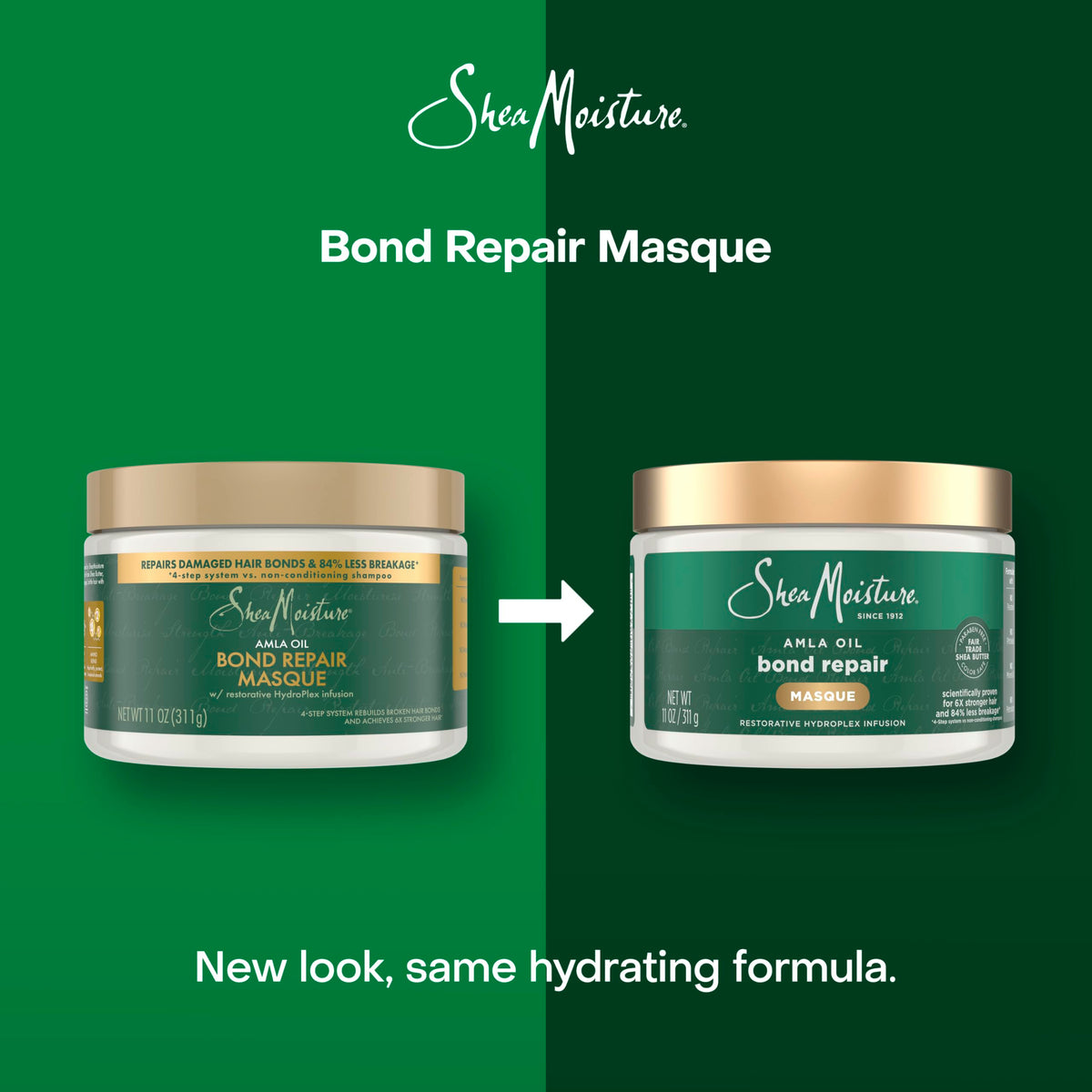 Shea Moisture Bond Repair Masque 11oz side view