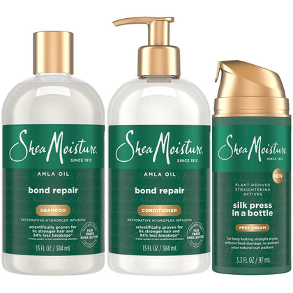 Shea Moisture Bond Repair Shampoo and Conditioner Set front view