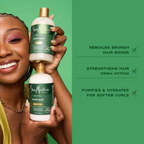 Shea Moisture Bond Repair Shampoo back view
