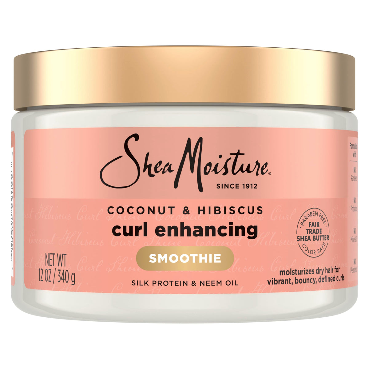 Shea Moisture Coconut & Hibiscus Curl Smoothie 12oz front view