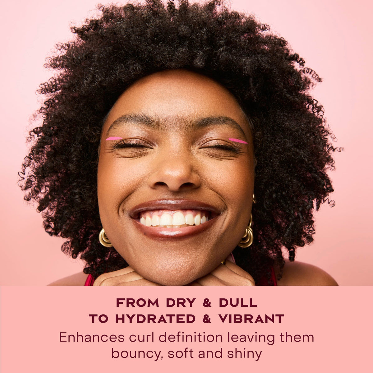 Shea Moisture Coconut & Hibiscus Curl Smoothie application on hair