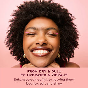 Shea Moisture Coconut & Hibiscus Curl Smoothie application on hair
