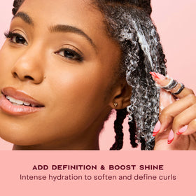 Shea Moisture Coconut & Hibiscus Curl Smoothie lifestyle shot