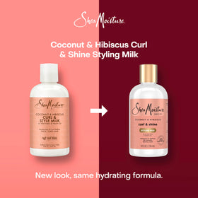Shea Moisture Coconut & Hibiscus Curl & Style Milk 8oz side view