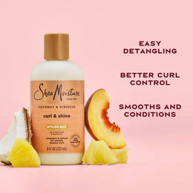 Shea Moisture Coconut & Hibiscus Curl & Style Milk 8oz texture close-up