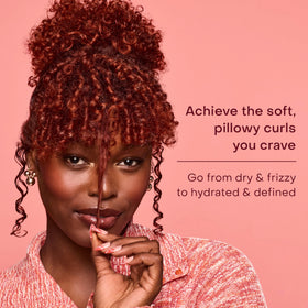 Shea Moisture Coconut & Hibiscus Define & Shine Gel in lifestyle setting