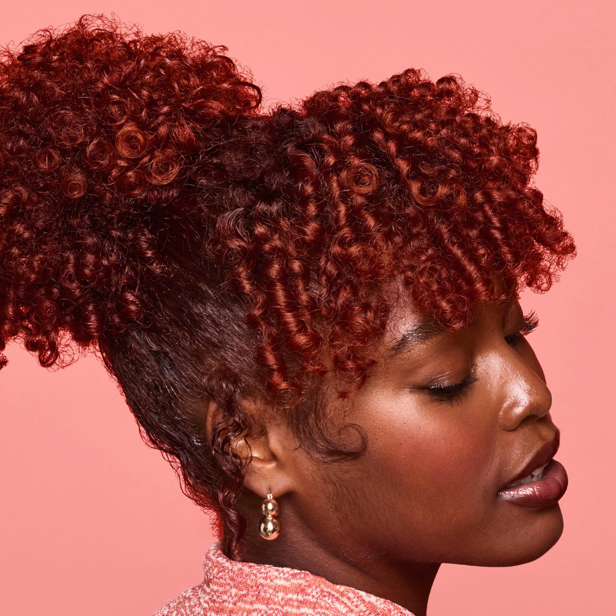 Shea Moisture Coconut & Hibiscus Define & Shine Gel open with product inside