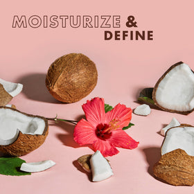 Shea Moisture Coconut & Hibiscus Shampoo in a shower setting