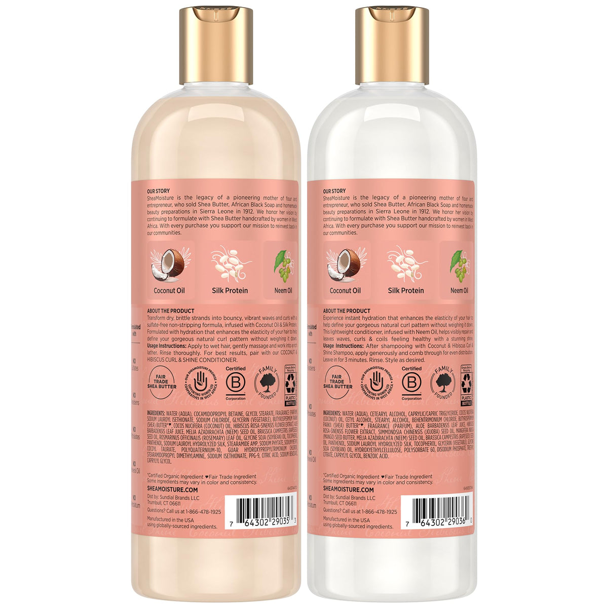 Shea Moisture Curl & Shine Conditioner 16 Oz front view