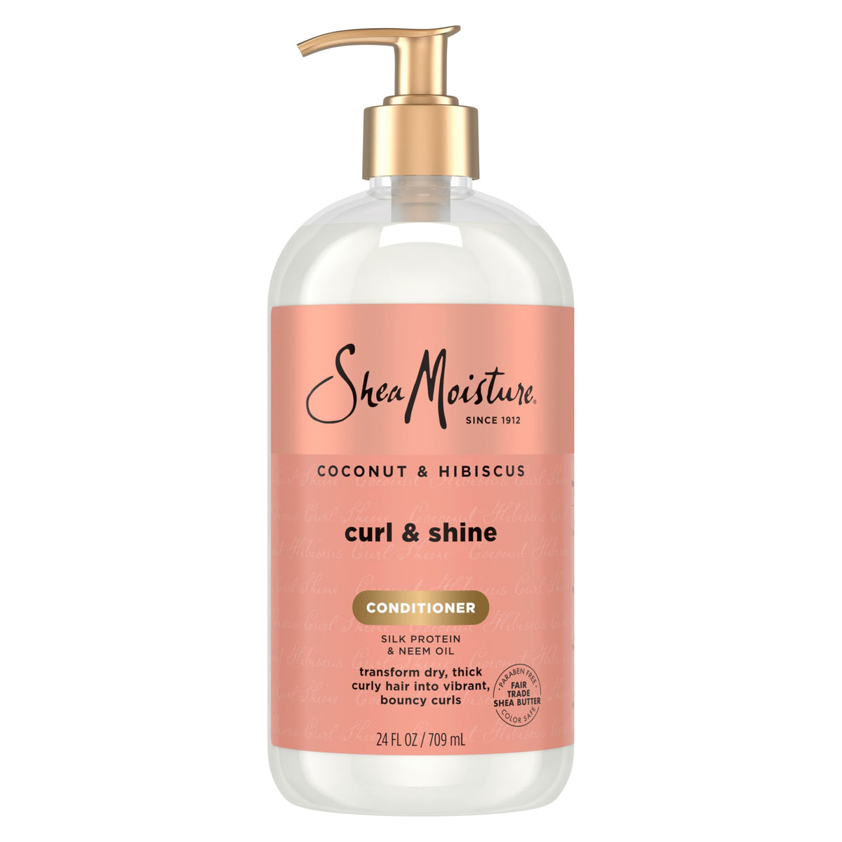 Shea Moisture Curl & Shine Conditioner Coconut & Hibiscus front view