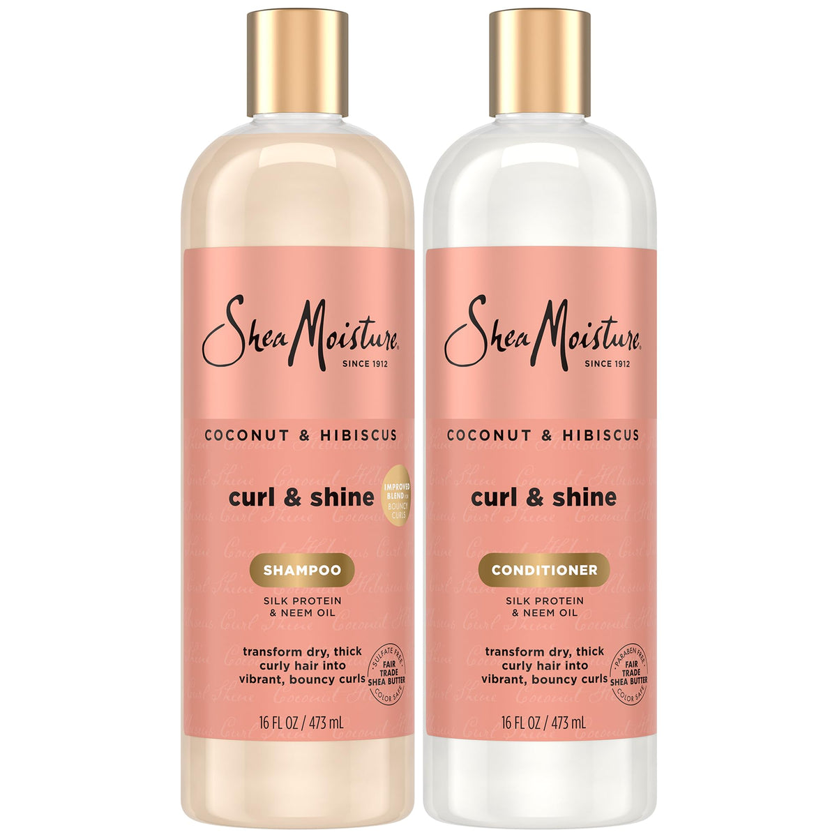 Shea Moisture Curl & Shine Shampoo 16 Oz front view