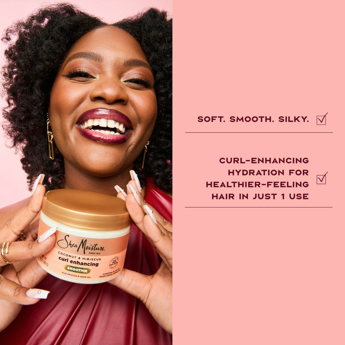 Shea Moisture Curl Smoothie with natural ingredients