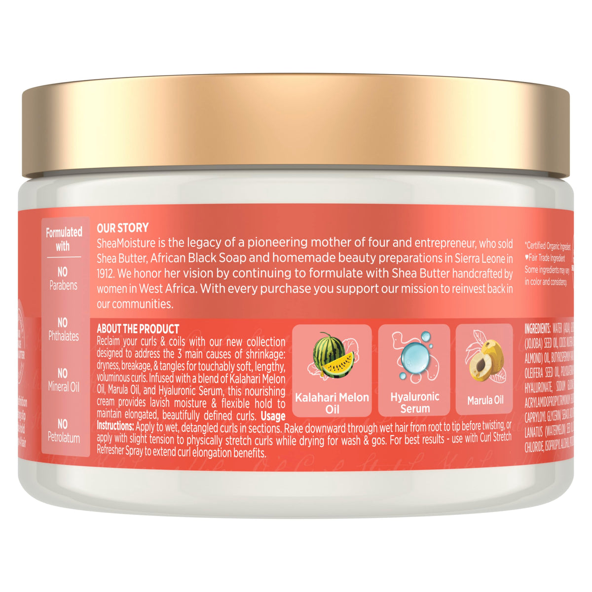 Shea Moisture Curl Stretch Volume Cream 11oz packaging
