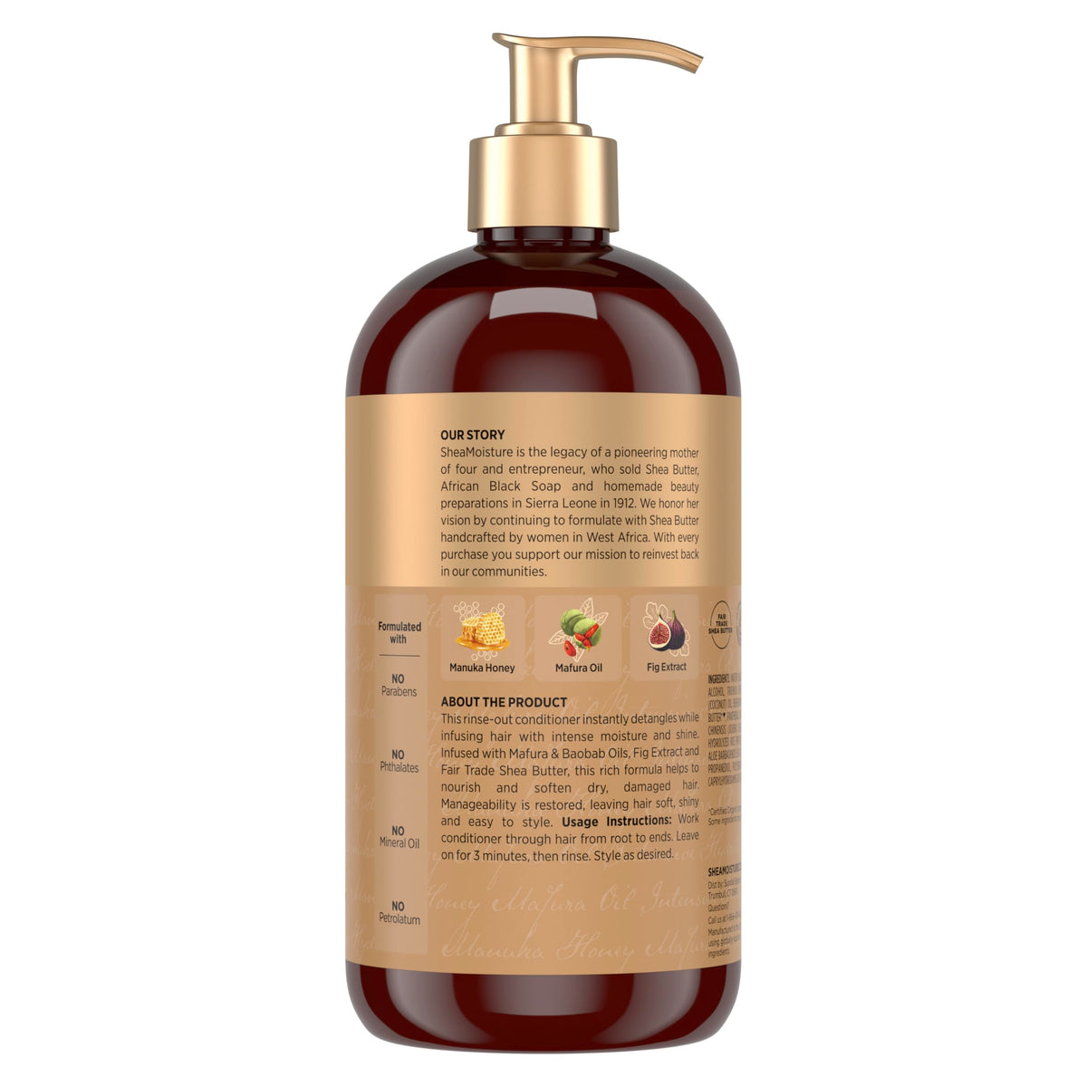 Shea Moisture Intensive Hydration Conditioner 24oz back view