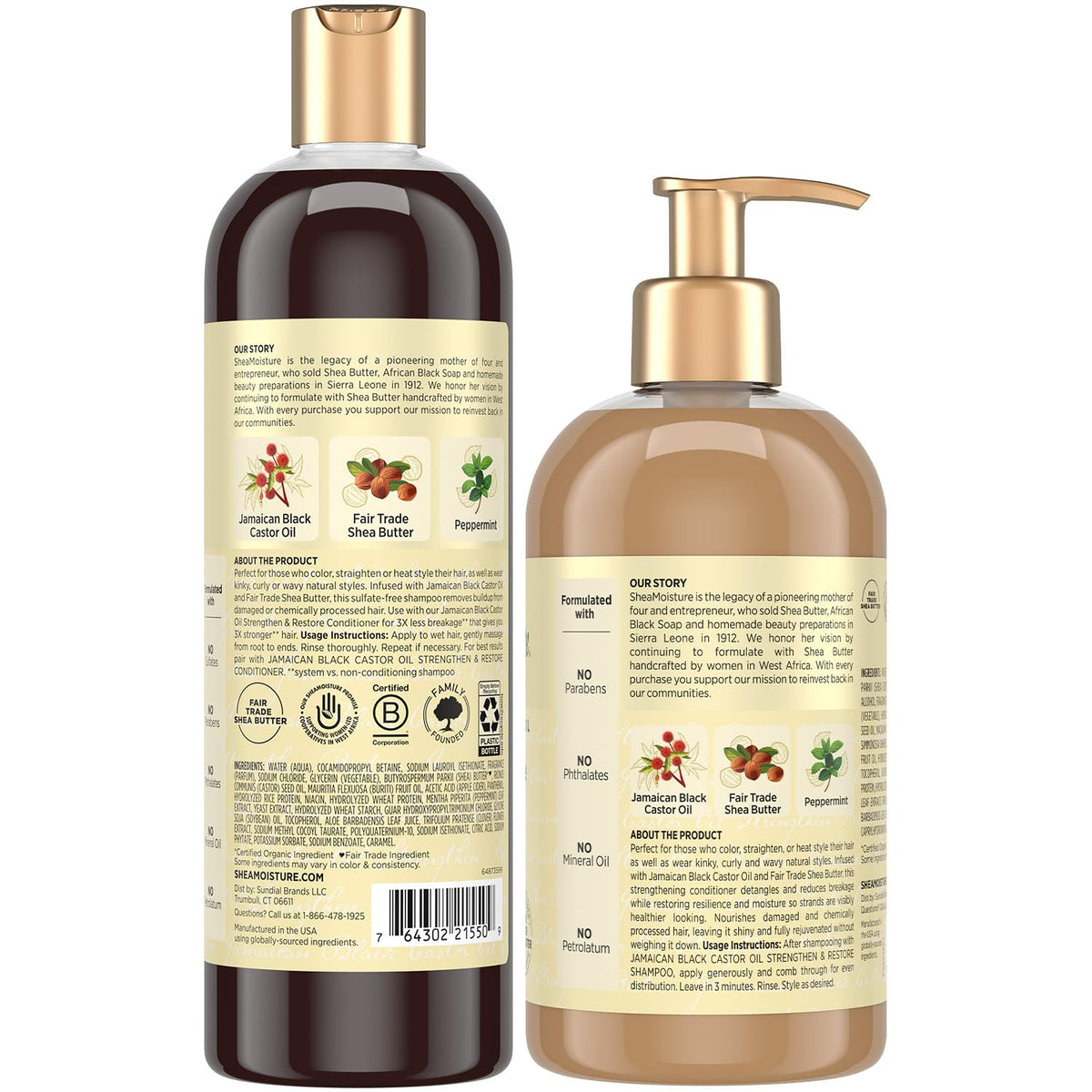 Shea Moisture Jamaican Black Castor Oil Conditioner front view