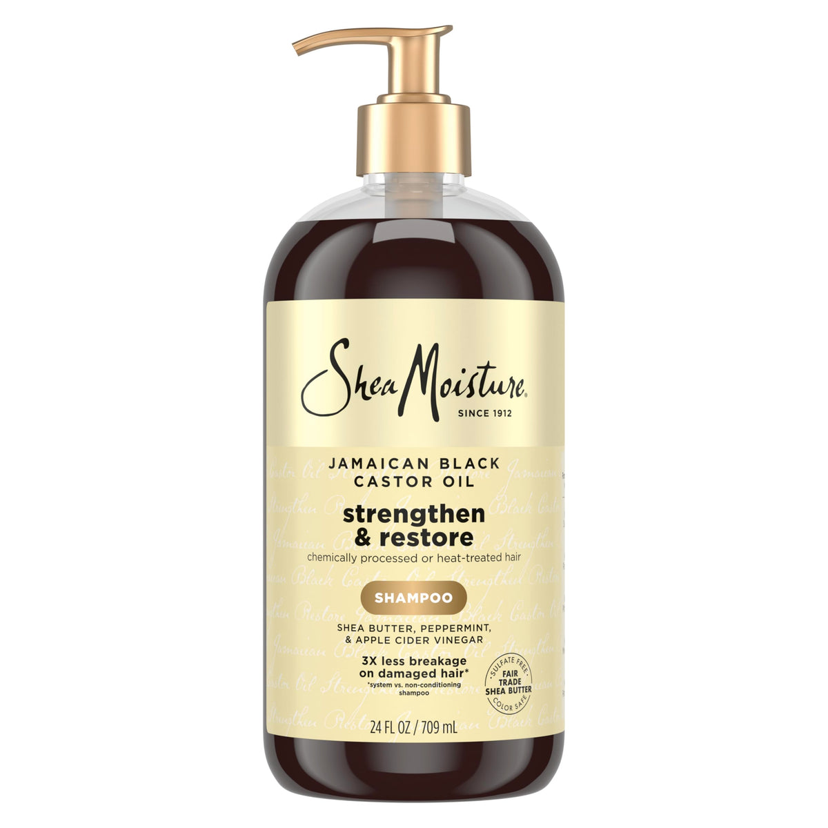 Shea Moisture Jamaican Black Castor Oil Shampoo 24oz front view